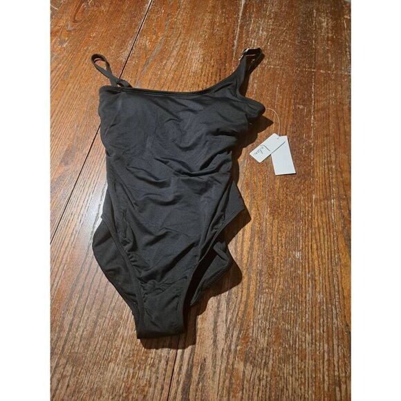 New Sz 8 Leilani Black Adjustable Strap Removable Swimsuit Bathing Suit Swimwear - Picture 1 of 4